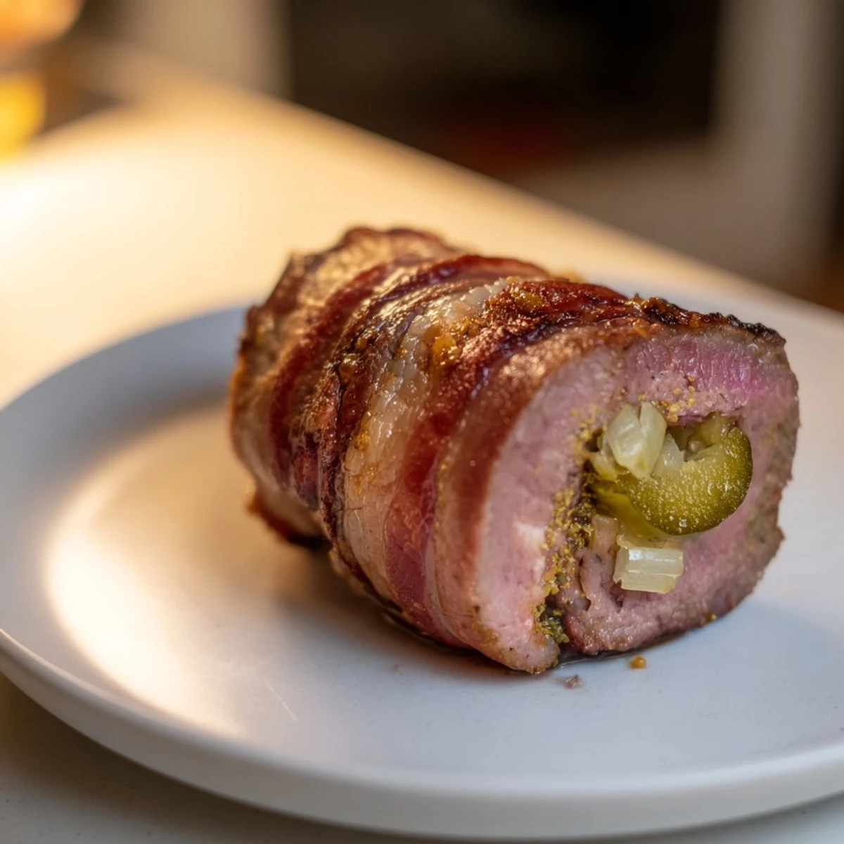 Succulent mini rouladen, seared and browned, ready to be served as delicious German appetizers.