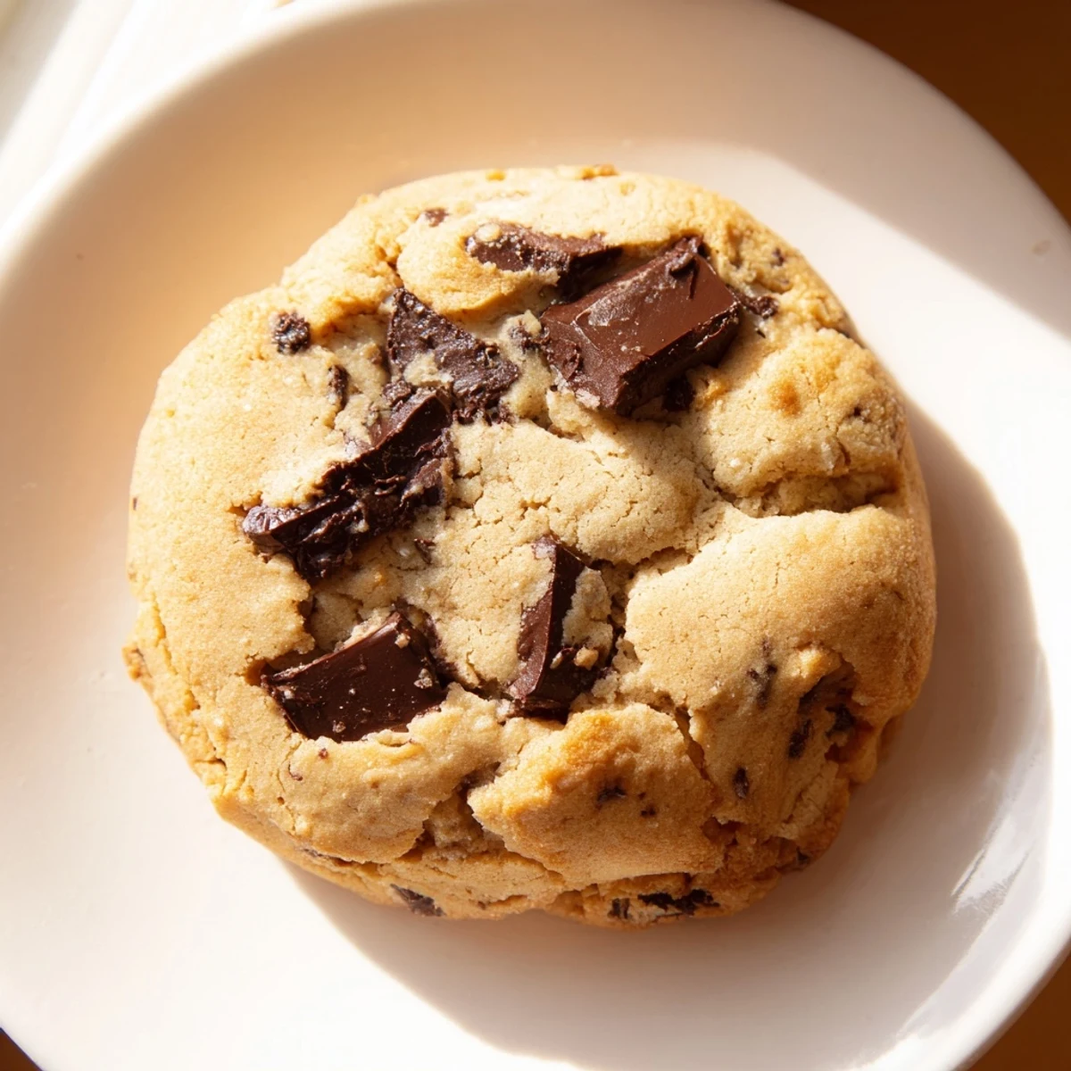 Warm, gooey air-fryer chocolate chip cookies cooling on a rack, boasting perfect chocolate chips.