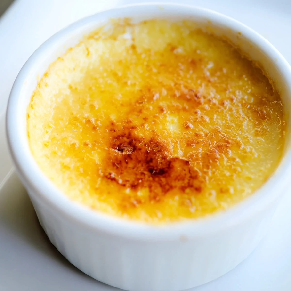 Silky smooth 3-Ingredient Crème Brûlée, a French classic dessert with a perfect caramelized sugar topping.