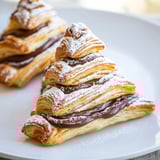 Nutella Blätterteig Tannen Bäume