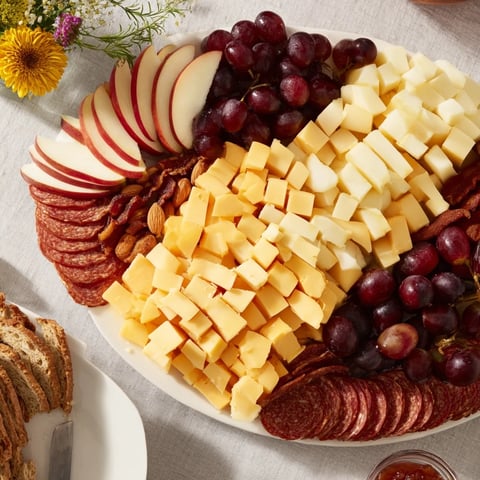 Here are the three ALT text descriptions for the Rock Star Guitar Platter recipe, each on a separate line as requested: