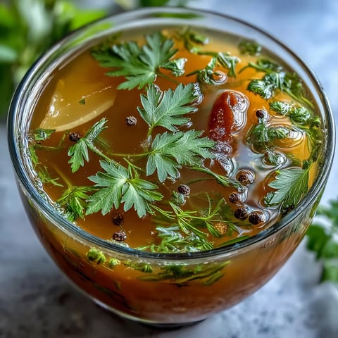 Ein dampfender Topf hausgemachter Gemüsebrühe aus Gemüseschalen.