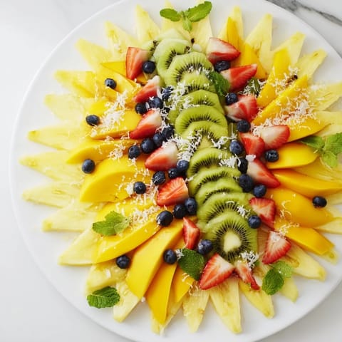 Tropische Ananas Fruchtplatte #83