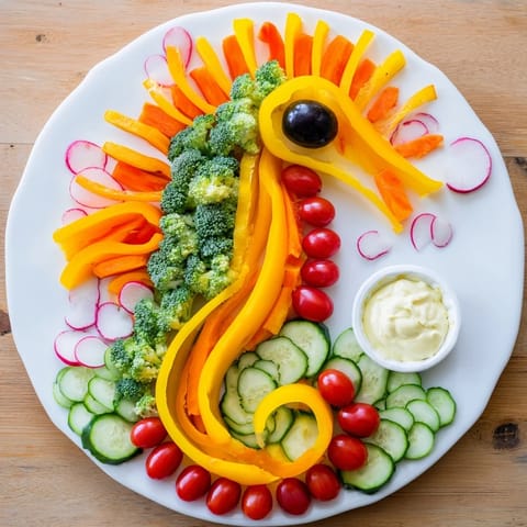 Seepferdchen Gemüseplatte kreativ #84