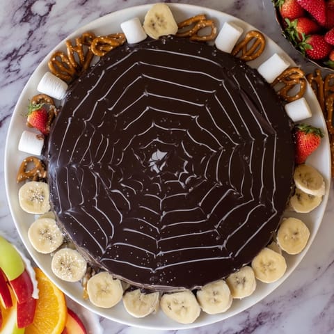 Schokoladen Ganache Spinnennetz #85