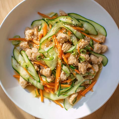 Chicken Salat mit Soja Sesam