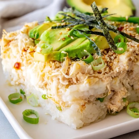 Cremiger Huhn Sushi Auflauf