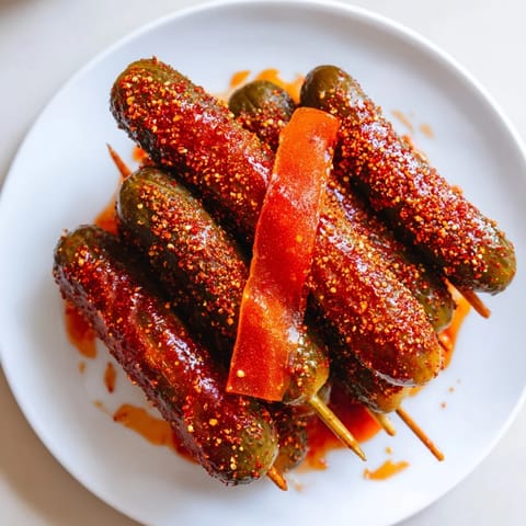 Chamoy Tajín Pickle Sticks
