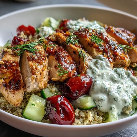 Griechische Huhn Power Schale