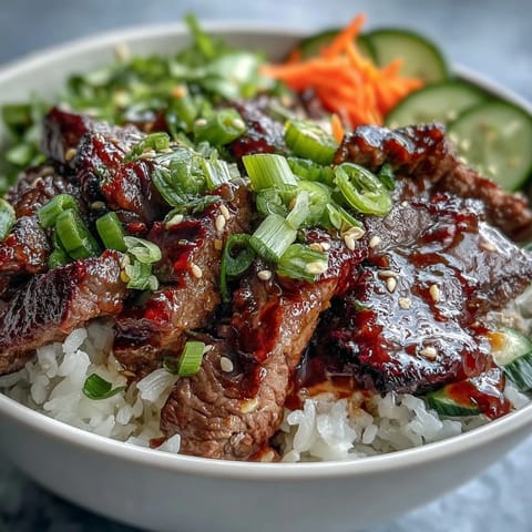 Koreanisches Sesam-Inglas-Rindfleisch