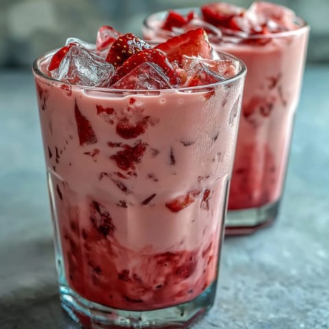 Pink Drink mit Erdbeere Açaí