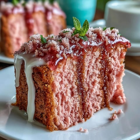 Rosé Samtkuchen mit Gold