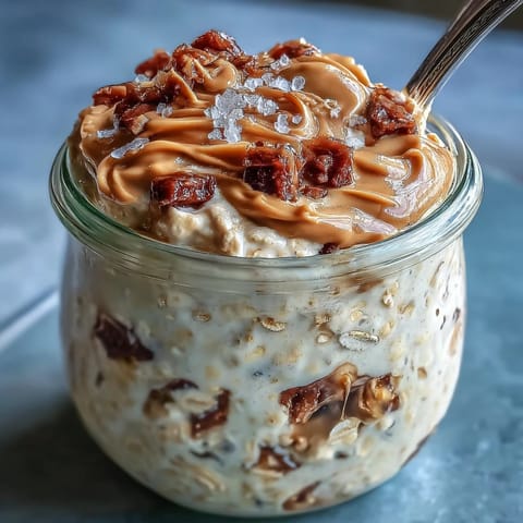 Gesunde Protein-Keksteig-Haferflocken, köstlich und sättigend für morgendliches Frühstück.