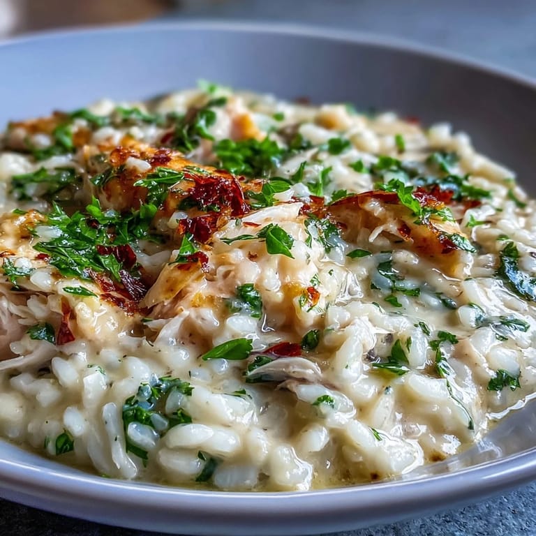 Dampfendes Smoked Haddock Risotto aus dem Topf, cremig mit leek und Milch, perfekt für gemütliche Abende.
