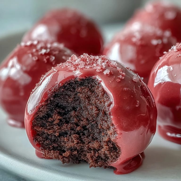 Knappe rosa Kuvertüre umhüllt cremige Oreo Truffle Bälle mit sprudelnden Zuckerstreuseln.