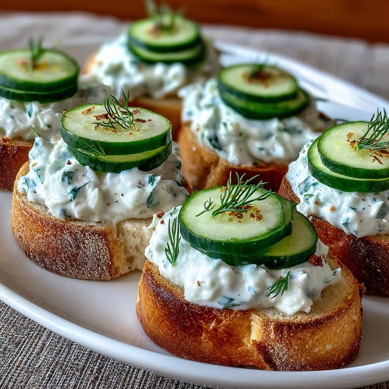 1. Elegante Derby Day Benedictine Gurken-Canapés mit cremigem Frischkäseaufstrich und frischem Dill