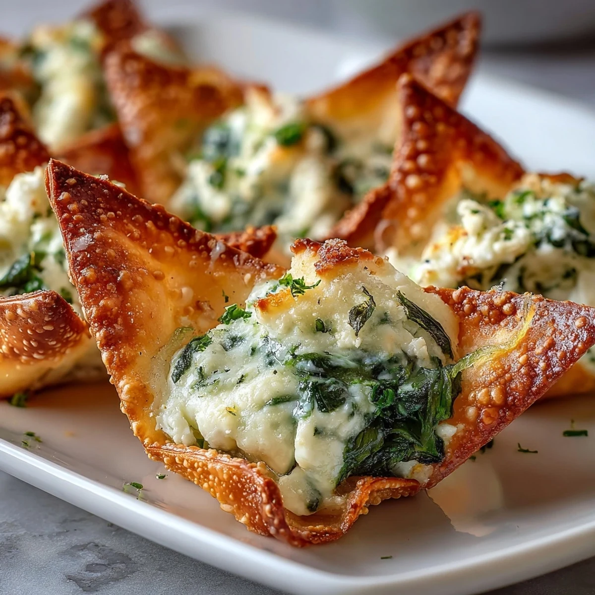 Mediterranean Spinach and Feta Cheese Crisps served warm on a wire rack next to a bowl of lemon zest, perfect for party appetizers.